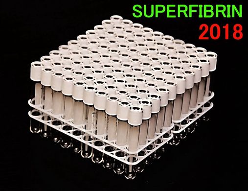 Пробірки для ідеальних фібринових згустків "SUPERFIBRIN" - 100 штук, Італія