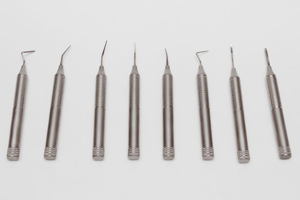 Flexible periotomes for tooth extraction - set of 8 pieces